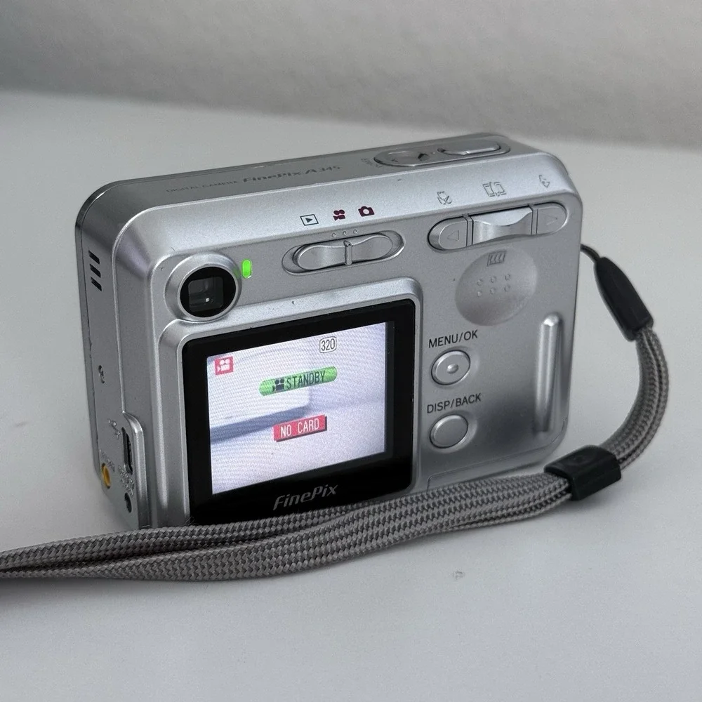 Fujifilm FinePix A345 Digital 4.1MP 3x Zoom Silver CAMERA ONLY *LENS NEED REPAIR